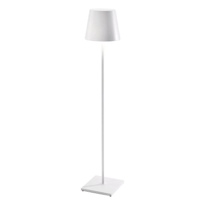 Poldina XXL Pro lampada da terra Bianco
