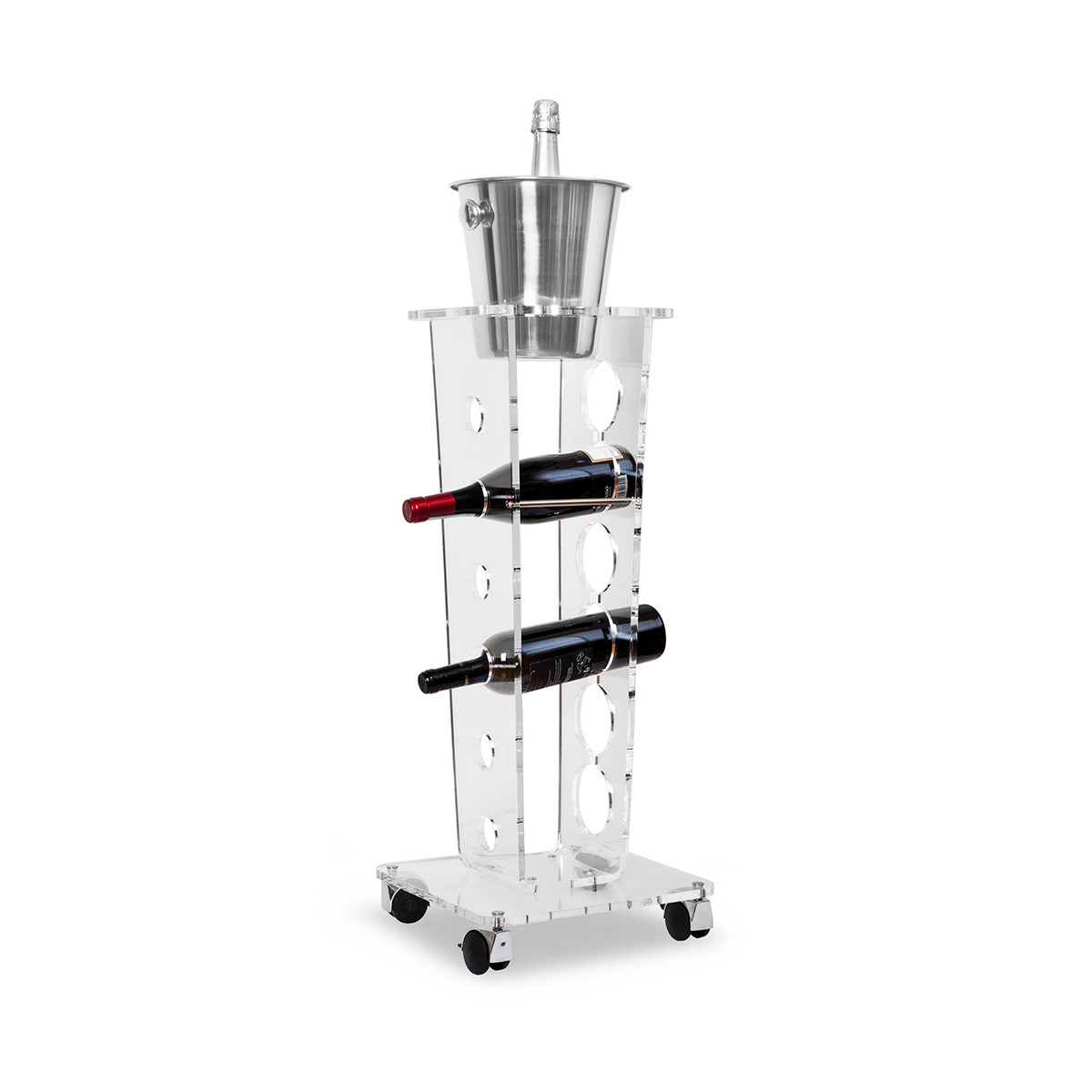 Ice Tower Carrello Portabottiglie