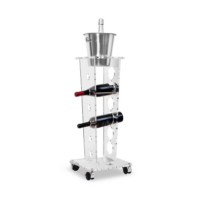 Ice Tower Carrello Portabottiglie
