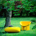 Driade Roly Poly Poltrona giallo ocra ambientazione