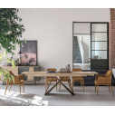 Sedia Dallas TARGET POINT microfibra nocciola