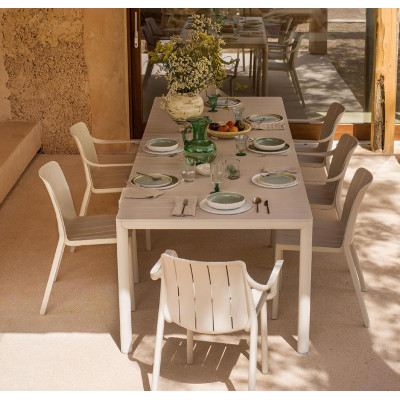 Set tavolo Tevere 210 Extensible con 8 Tiberina Bistrot