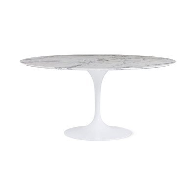Knoll Saarinen Tavolo Tulip Ø 152 Marmo Arabescato