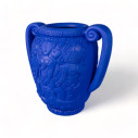 Magna Graecia Terracotta Amphora Blue Seletti vista