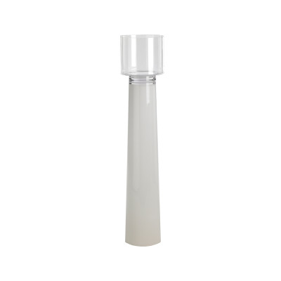 Vaso Portacandela One Vetro H 100 Ø25 bianco