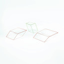 Wireframe Tavolo basso 40x38x45 Glas vista